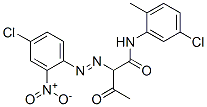 Butanamide, N-(5-chloro-2-methylphenyl)-2-(4-chloro-2-nitrophenyl)azo-3-oxo- Structure
