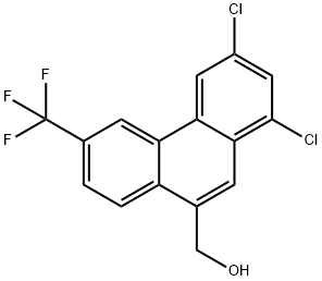 1,3-dichloro-6-(trifluoromethyl)phenanthren-9-methanol 结构式