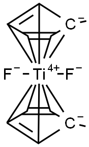 BIS(METHYLCYCLOPENTADIENYL)DIFLUOROTITANIUM(IV) Structure