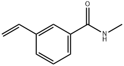 3-エテニル-N-メチルベンズアミド 化学構造式