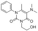 5-(ジメチルアミノ)-3-(2-ヒドロキシエチル)-6-メチル-1-フェニルウラシル 化学構造式