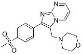 2-(p-Methylsulfonylphenyl)-3-(morpholinomethyl)imidazo[1,2-a]pyrimidine,3851-21-6,结构式