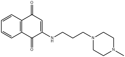 2-[[3-(4-Methyl-1-piperazinyl)propyl]amino]-1,4-naphthalenedione Structure