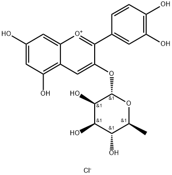 CYANIDIN-3-O-RHAMNOSIDE CHLORIDE Struktur