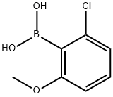 2-氯-6-甲氧基苯硼酸,385370-80-9,结构式