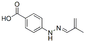 Benzoic acid, 4-[(2-methyl-2-propenylidene)hydrazino]- (9CI) Structure