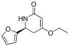 2(1H)-Pyridinone,4-ethoxy-6-(2-furanyl)-5,6-dihydro-,(6S)-(9CI) 化学構造式