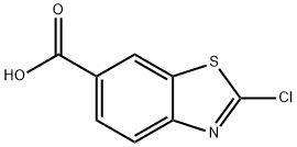 2-氯-6-苯并噻唑羧酸, 3855-95-6, 结构式