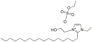 1-ethyl-2-heptadecyl-3-(2-hydroxyethyl)-1H-imidazolium ethyl sulphate Structure