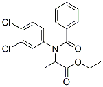 ethyl 2-[benzoyl-(3,4-dichlorophenyl)amino]propanoate 化学構造式