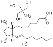 プロスタグランジンF2α·トロメタミン 化学構造式