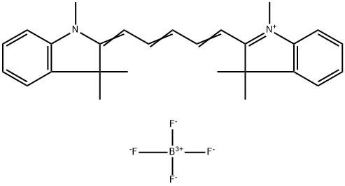 2-[5-(1,3-二氢-1,3,3-三甲基-2H-吲哚-2-亚基)-1,3-戊二烯-1-基]-1,3,3-三甲基-3H-吲哚四氟硼酸盐,38575-74-5,结构式