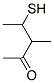 2-Pentanone, 4-mercapto-3-methyl- (9CI) Structure