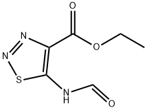 1,2,3-Thiadiazole-4-carboxylicacid,5-(formylamino)-,ethylester(9CI),385796-00-9,结构式