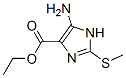 1H-Imidazole-4-carboxylicacid,5-amino-2-(methylthio)-,ethylester(9CI) Structure