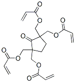 テトラキスアクリル酸(2-オキソシクロペンタン-1,1,3,3-テトライル)テトラキスメチレン 化学構造式