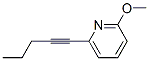 Pyridine, 2-methoxy-6-(1-pentynyl)- (9CI) Structure