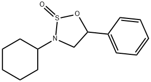 3-Cyclohexyl-5-phenyl-1,2,3-oxathiazolidine 2-oxide Struktur