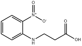 3-[(2-NITROPHENYL)AMINO]PROPANOIC ACID 化学構造式