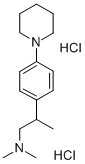 Phenethylamine, beta,N,N-trimethyl-4-piperidino-, dihydrochloride,38591-44-5,结构式