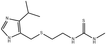N-Methyl-N'-[2-[[(5-isopropyl-1H-imidazol-4-yl)methyl]thio]ethyl]thiourea,38603-26-8,结构式