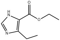 4-乙基-1H-咪唑-5-甲酸乙酯, 38603-77-9, 结构式