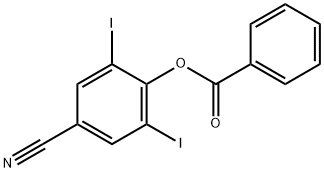 4-HYDROXY-3,5-DIIODOBENZONITRILE BENZOATE Structure