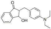 2-[[4-(diethylamino)phenyl]methyl]-3-hydroxyindan-1-one Structure