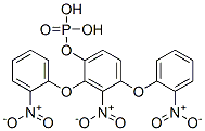 1-bis(2-nitrophenoxy)phosphoryloxy-2-nitro-benzene 化学構造式
