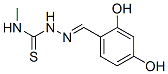 Hydrazinecarbothioamide, 2-[(2,4-dihydroxyphenyl)methylene]-N-methyl- (9CI) Structure