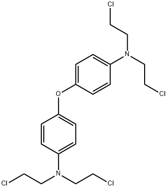 4-[4-[bis(2-chloroethyl)amino]phenoxy]-N,N-bis(2-chloroethyl)aniline Struktur