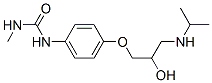 3-[4-[2-hydroxy-3-(propan-2-ylamino)propoxy]phenyl]-1-methyl-urea Struktur