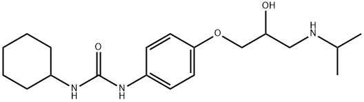 1-cyclohexyl-3-[4-[2-hydroxy-3-(propan-2-ylamino)propoxy]phenyl]urea 结构式