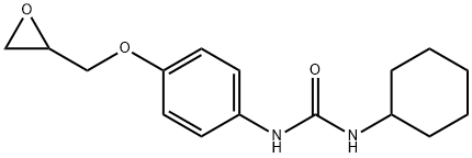 3-环氧丙氧基)苯基]脲, 38649-72-8, 结构式