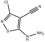 3-chloro-5-hydrazinylisothiazole-4-carbonitrile,3866-31-7,结构式