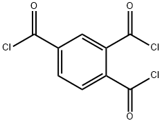 ベンゼン-1,2,5-トリカルボン酸トリクロリド 化学構造式
