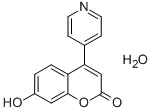 7-羟基-4-(4-吡啶基)香豆素一水化物, 386704-08-1, 结构式
