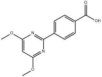 4-(4,6-DIMETHOXYPYRIMIDIN-2-YL)BENZOICACID
 Struktur
