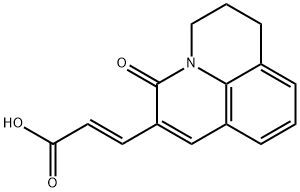 (2E)-3-(5-OXO-2,3-DIHYDRO-1H,5H-PYRIDO[3,2,1-IJ]QUINOLIN-6-YL)ACRYLICACID
 Structure