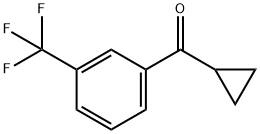 3-三氟甲基苯基环丙基甲基酮 结构式