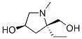 2-Pyrrolidinemethanol, 2-ethyl-4-hydroxy-1-methyl-, (2R,4R)- (9CI) Structure