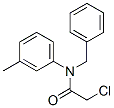 N-BENZYL-2-CHLORO-N-(3-METHYLPHENYL)ACETAMIDE 化学構造式