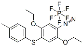 2,5-diethoxy-4-[(p-tolyl)thio]benzenediazonium hexafluorophosphate Structure