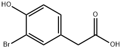 3-ブロモ-4-ヒドロキシベンゼン酢酸 化学構造式