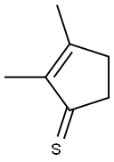 2,3-Dimethyl-2-cyclopentene-1-thione Struktur