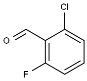 2-氯-6-氟-苯甲醛,387-45-1,结构式