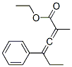 2-メチル-4-フェニル-2,3-ヘキサジエン酸エチル 化学構造式