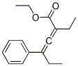 2-Ethyl-4-phenyl-2,3-hexadienoic acid ethyl ester Struktur