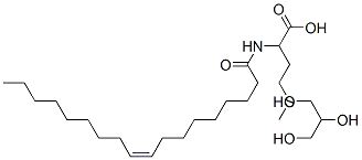 N-oleoyl-DL-methionine, monoester with glycerol 化学構造式