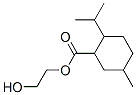 2-hydroxyethyl 2-(isopropyl)-5-methylcyclohexanecarboxylate  Struktur